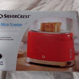 Red 2-Slice Toaster